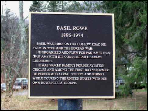 Capt. Basil Rowe Plaque