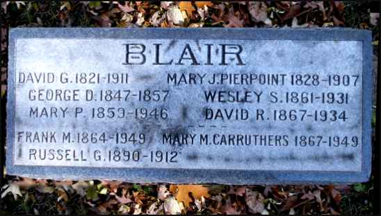 Blair Family Headstone