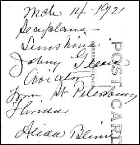 Reverse of Postcard