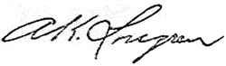 Albin Longren Signature