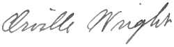 Orville Wright Signature