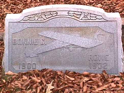 Bonnie Rowe's grave