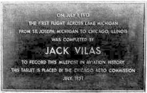Jack Vilas Plaque